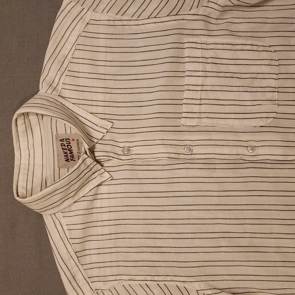 Naked & Famous Short Sleeve Easy Shirt Men's S - Picture 2 of 6